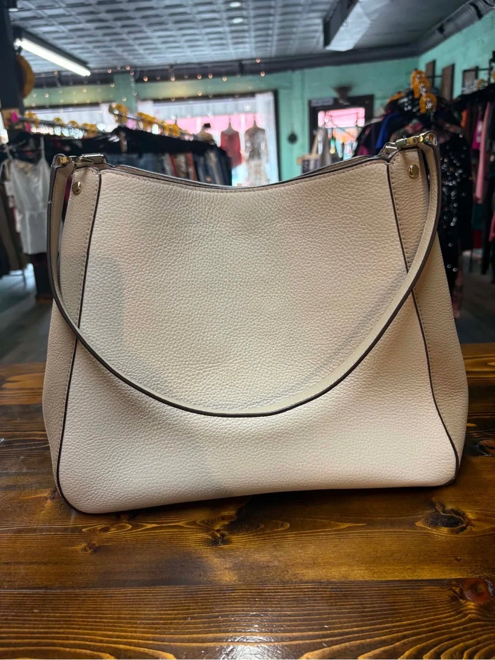 Kate Spade Pebbled Leather Leila medium triple compartment shoulder bag